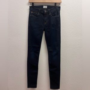 Hudson Jeans Nico Mid-Rise Super Skinny Jeans Dark Wash Size 25